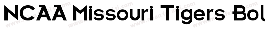 NCAA Missouri Tigers Bold Font字体转换